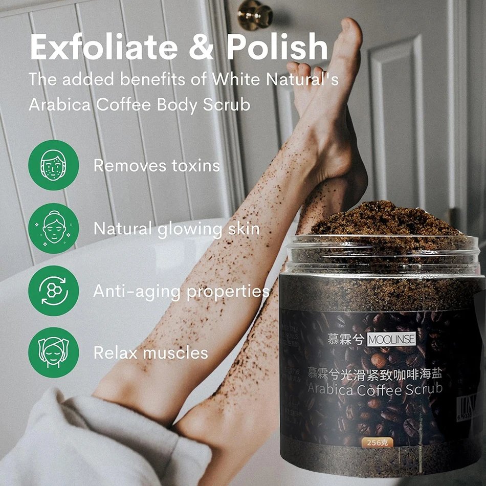 مقشر قهوة أرابيكا فائق 256 جرام لتفتيح البشرة وتقشير ناعم لترطيب الجسم والوجه واليد والقدم مقشر قهوة أرابيكا فائق 256 جرام لتفتيح البشرة وتقشير ناعم لترطيب الجسم والوجه واليد والقدم
