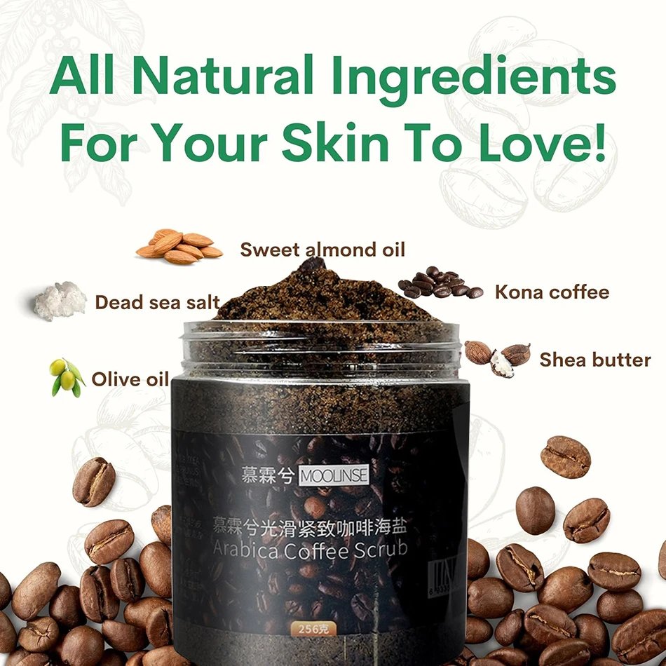 مقشر قهوة أرابيكا فائق 256 جرام لتفتيح البشرة وتقشير ناعم لترطيب الجسم والوجه واليد والقدم مقشر قهوة أرابيكا فائق 256 جرام لتفتيح البشرة وتقشير ناعم لترطيب الجسم والوجه واليد والقدم