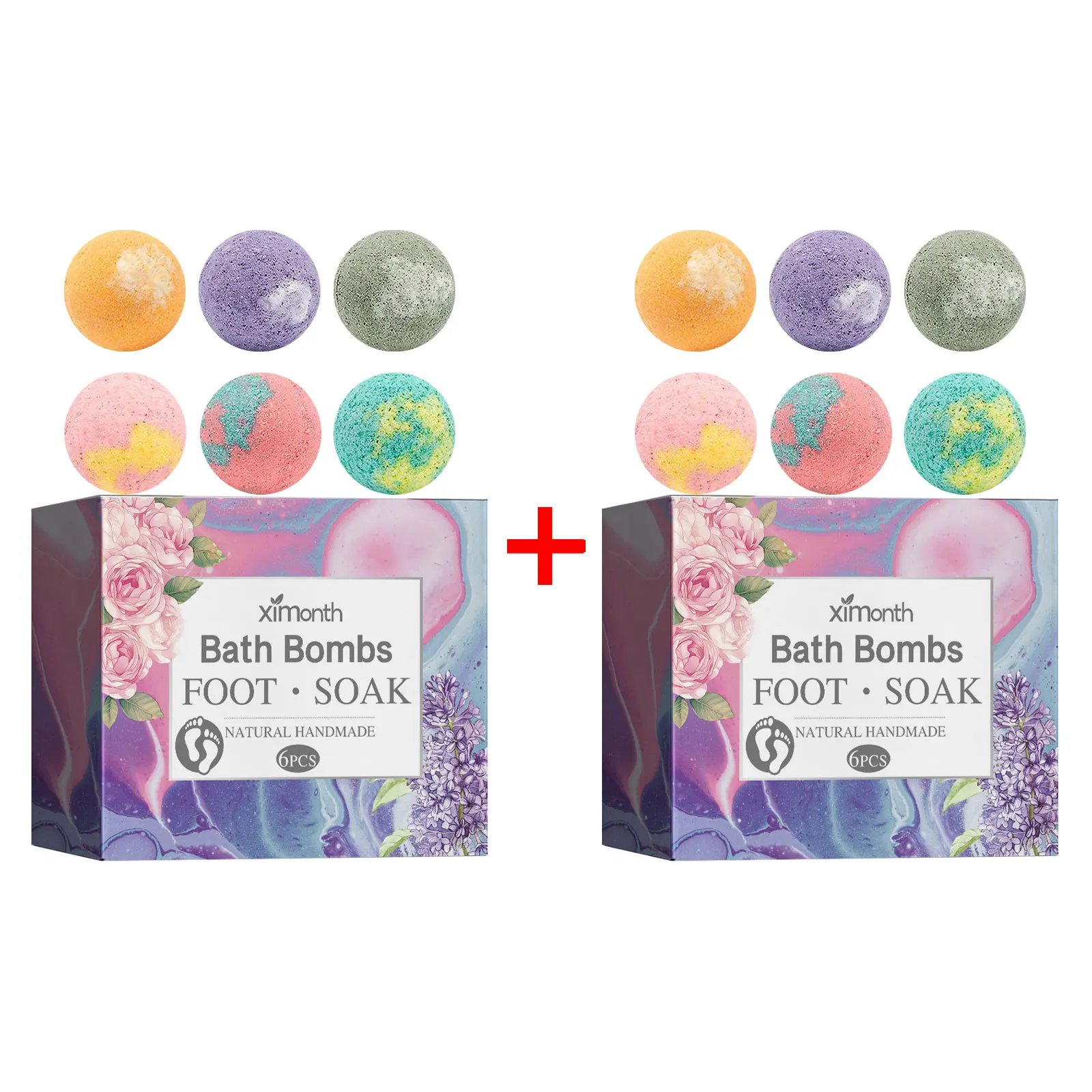 Lavender Foot Bath Ball Skin Relaxing Deep Moisturizing Improve Insomnia Rich Essential Oil SPA Handmade Feet Bath Bombs 6/12pcs