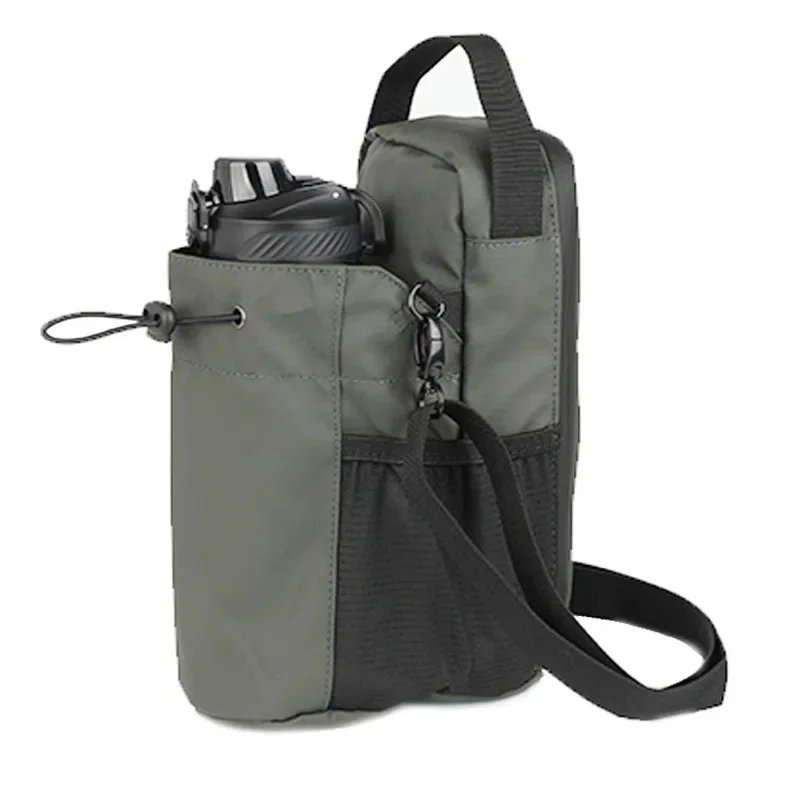Army Green magnetic water bottle bag two iron absorption