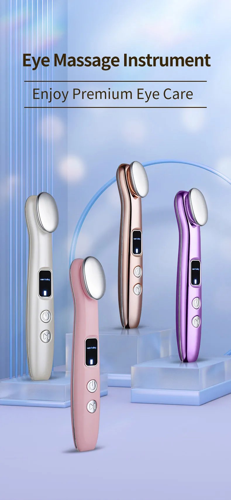 2025 جديد مدلك العين قابلة للشحن العلاج الساخن أداة تدليك الاهتزاز للعناية بالعين استرخاء الوجه الاستخدام المنزلي 2025 جديد مدلك العين قابلة للشحن العلاج الساخن أداة تدليك الاهتزاز للعناية بالعين استرخاء الوجه الاستخدام المنزلي