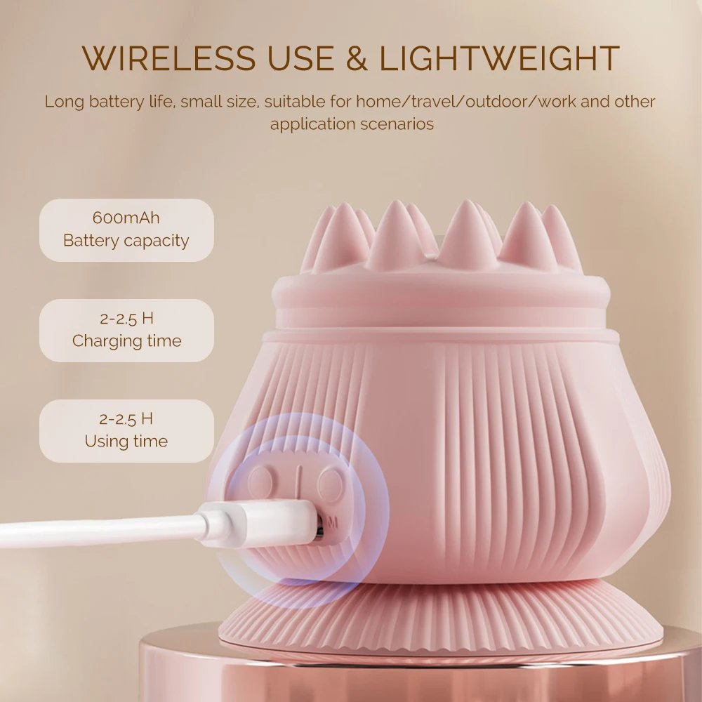 4 في 1 كرة تدليك اللفافة الكهربائية للخصر عالية التردد الاهتزاز رئيس مدلك الضغط الساخن تدليك عنق الرحم