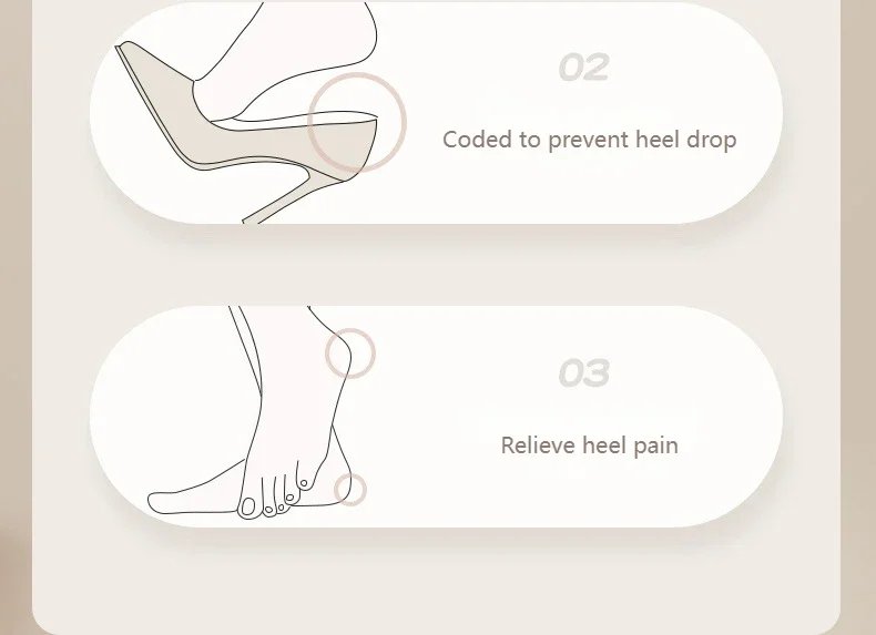 2-10 قطعة حذاء نسائي بكعب عالٍ النعال حجم قابل للتعديل ملصقات الظهر لتخفيف الآلام حامي وسادة مكافحة ارتداء قدم الرعاية الحشو
