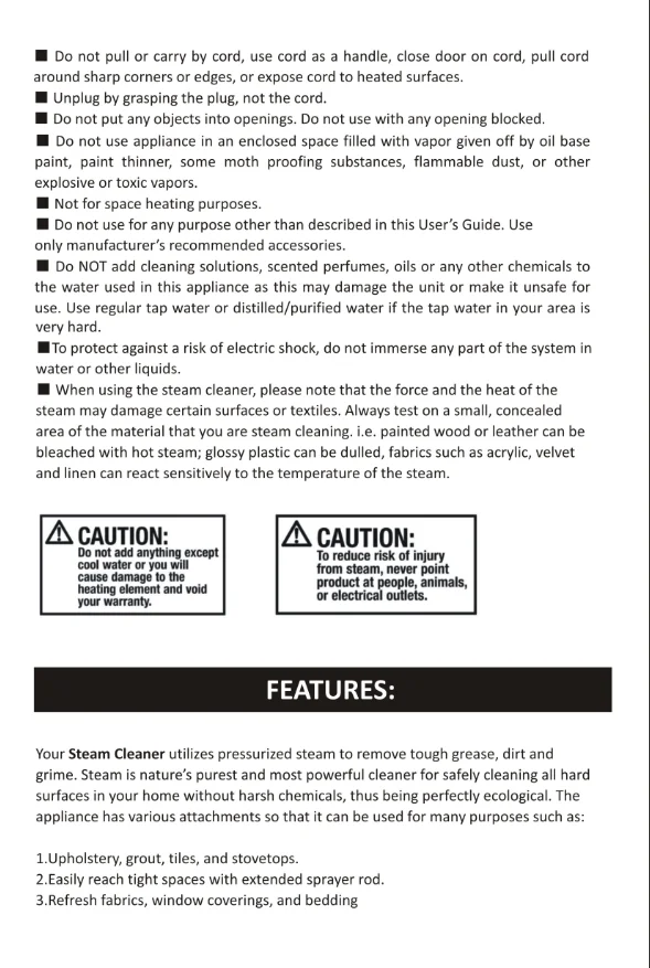 منظفات البخار المحمولة ذات درجة الحرارة العالية ودرجة الحرارة 2500 وات، مكيف الهواء، غطاء المطبخ، آلة تنظيف البخار للسيارة، الأرضية والمزيد من التنظيف منظفات البخار المحمولة ذات درجة الحرارة العالية ودرجة الحرارة 2500 وات، مكيف الهواء، غطاء المطبخ، آلة تنظيف البخار للسيارة، الأرضية والمزيد من التنظيف