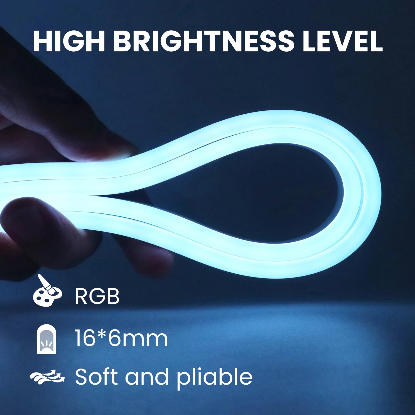 24V RGB 5m 10m 20m 30m LED Neon Strip Light Bluetooth APP 24key 44key Remote Control Music Sync Power Kit 60LED Waterproof Decor