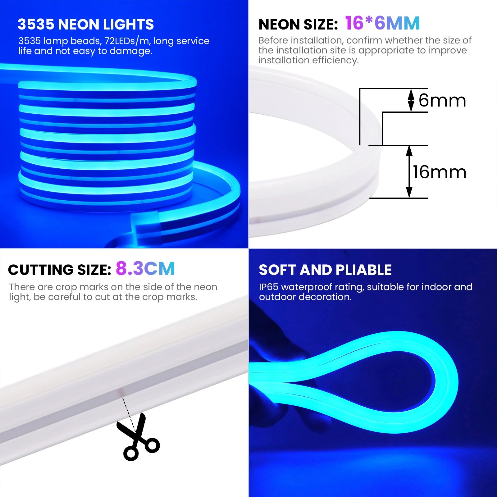 24V RGB 5m 10m 20m 30m LED Neon Strip Light Bluetooth APP 24key 44key Remote Control Music Sync Power Kit 60LED Waterproof Decor