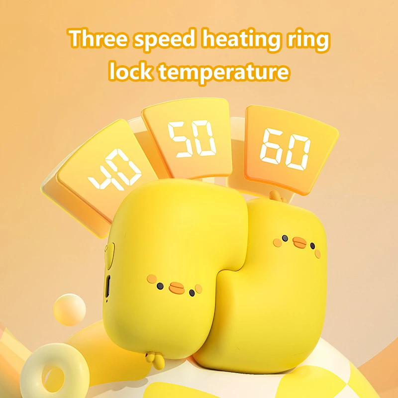 Digital Display Hand Warmer with 2-Hour Fast Charge & 6-Hour Heat, USB Rechargeable Plush Portable Warmer for Women 2026 New