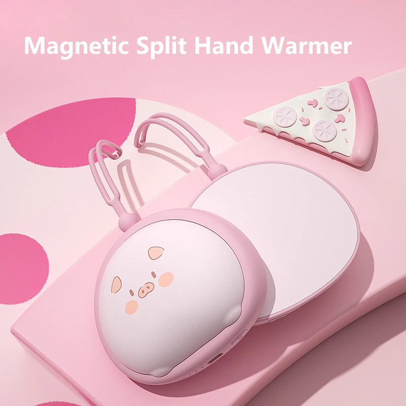Digital Display Hand Warmer with 2-Hour Fast Charge & 6-Hour Heat, USB Rechargeable Plush Portable Warmer for Women 2026 New