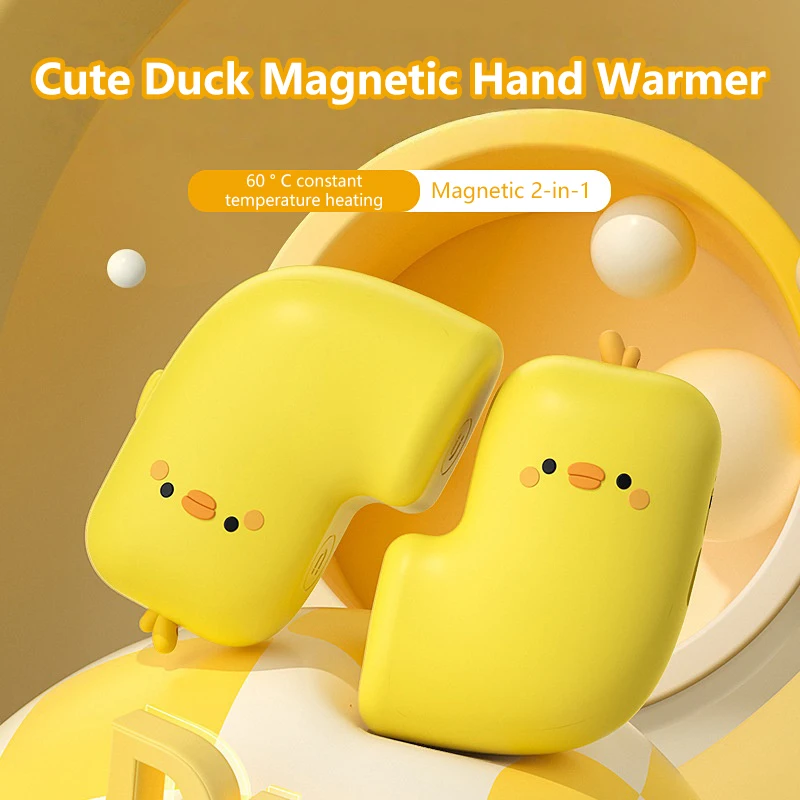 Digital Display Hand Warmer with 2-Hour Fast Charge & 6-Hour Heat, USB Rechargeable Plush Portable Warmer for Women 2026 New